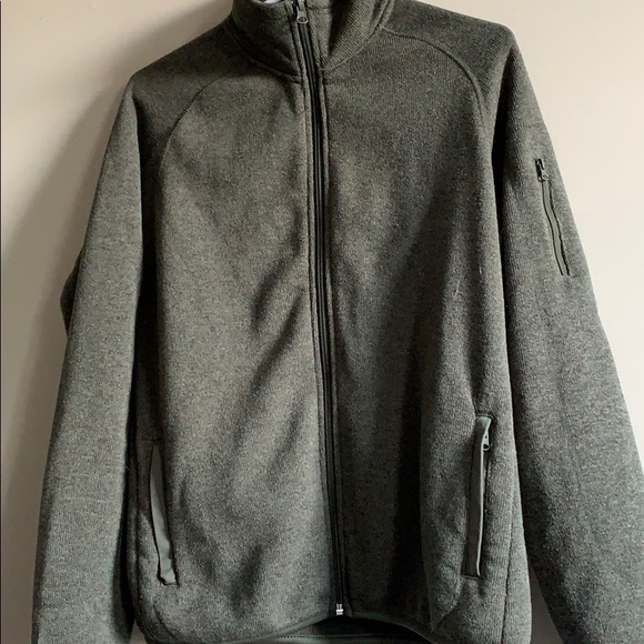 Dark Green (Forest/Sage) Fleece Autumn Jacket - Picture 2 of 7